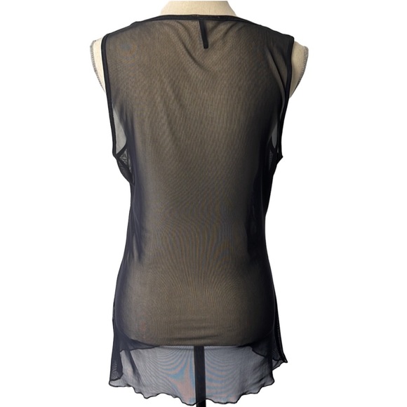 Soyaconcept Dark Grey Sheer Silver Beaded Tank (L) - Picture 11 of 15